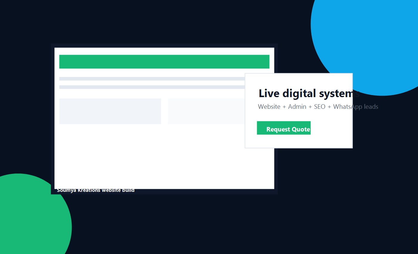 Build a digital presence that looks sharp and brings real enquiries.